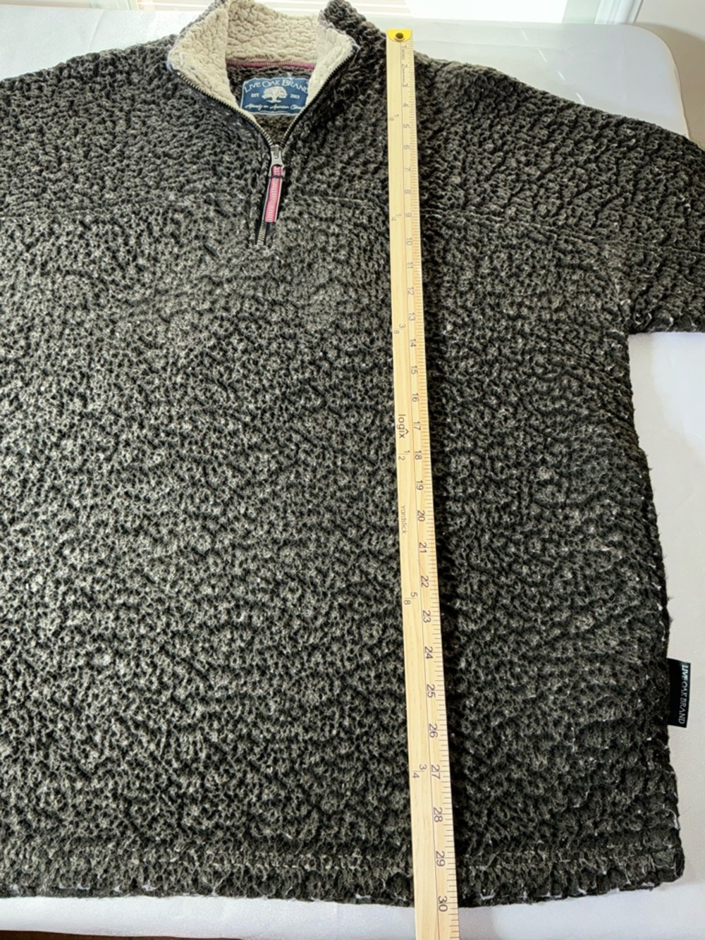 Live Oak Half-Zip Sherpa Pullover Shirt Size XL - Picture 7 of 10